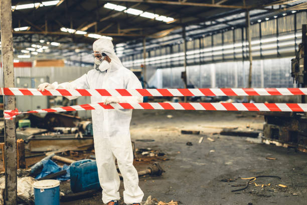 Professional Trauma Scene Cleanup technician working in Angelus Oaks, CA
